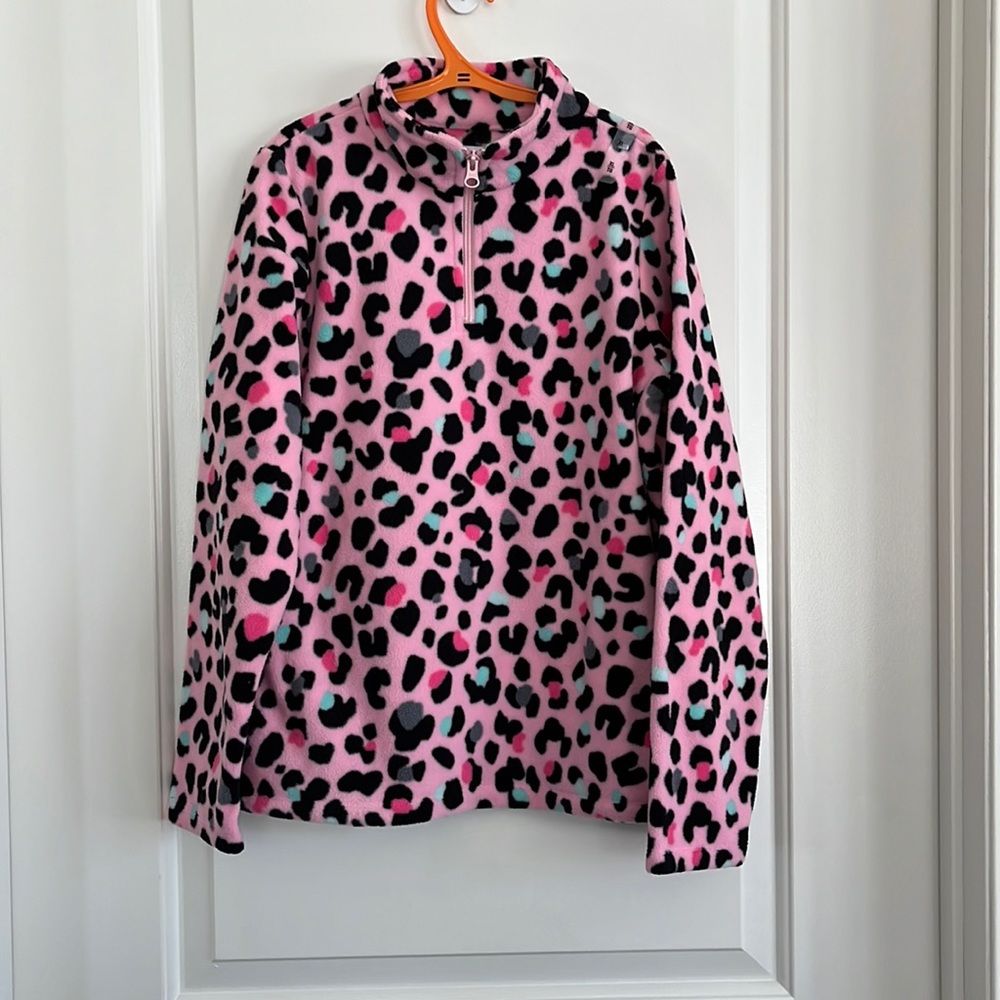 NWT Children's Place flannel 1/4 zip pullover size 14